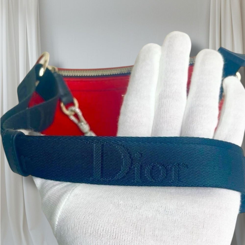 CHRISTIAN DIOR Red Silk Jersey Crystal Hardcore Bag RARE VINTAGE GALLIANO ERA - Picture 15 of 17